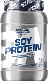 Siberian Nutrogunz SOY PROTEIN 750 г Банановый мусс незначительный брак товарной этикетки без НДС (превью)