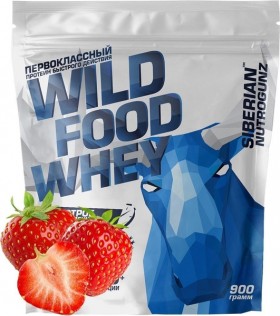 Siberian Nutrogunz WildFoodWhey 900 г Клубника без НДС (превью)