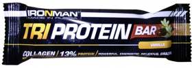 Уценка Ironman Батончик "TRI Protein Bar" (24 шт в уп) 50 г Ваниль/ тёмная глазурь без НДС до 15.07.2025