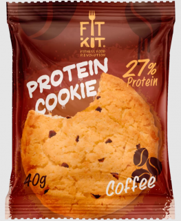 FITKIT без НДС Protein сookie (24 шт в уп) 40 г Кофе до 29.07.2025