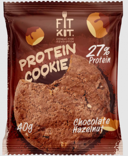 FITKIT без НДС Protein сookie (24 шт в уп) 40 г Шоколад-фундук до 22.07.2025