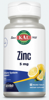 Kal Zinc ActivMelt™ 60ct 5mg Lemon до 09.2025 (превью)