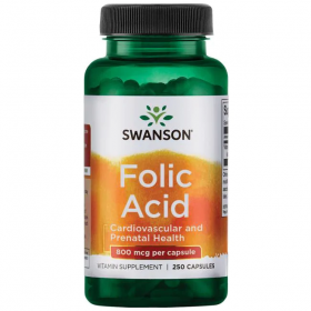 SWANSON Folic Acid 800 mcg (1335 mcg dfe) 250 caps срок 09.25
