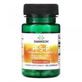 Sw Ult P-5-P Pyridoxal-5-Phos 20Mg, 60 caps слегка мятая банка ЧЗ (превью)