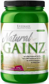 Ultimate Nutrition NATURAL GAINER PROTEIN POWDER 1660 г Арахисовое масло с джемом до 05.2025