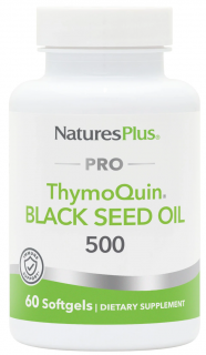 Nature's Plus Thymoquin Black Seed Oil 500mg, 60 softgels брак СГ (превью)