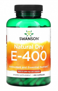 Sw Vitamin E Natural Dry 400 Iu (268 mg), 250 caps до 10.25 (превью)
