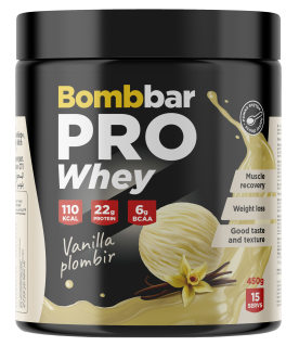 Bombbar Whey protein PRO 450 г Ванильно-сливочный пломбир / 2025-10-23 без НДС (превью)
