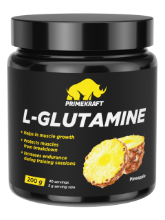 Prime Kraft L-Glutamine (напиток сухой ДС) 200 г pineapple без НДС до 01.06.2025