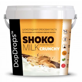 DopDrops Паста ореховая натуральная 1000 г "Shoko Milk Peanut Crunchy" / 2025-09-11 (превью)