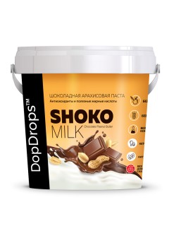DopDrops Паста ореховая натуральная 1000 г "Shoko Milk Peanut Butter" / 2025-09-08 (превью)
