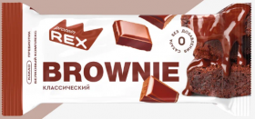 Proteinrex Пирожное протеиновое Brownie (12шт в уп) 50 г классический шоколад до 2025-09-21 (превью)