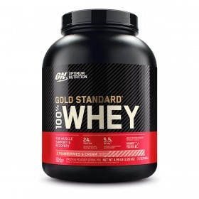 Optimum Nutrition 100 % Whey protein Gold standard 2270 г Strawberries Cream до 04.12.2025