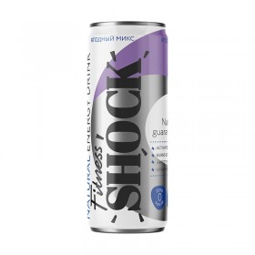 FitnesSHOCK Напиток Natural tea guarana extract б/а тонизирующий газированный (12шт в уп) 450 мл «ЯГОДНЫЙ МИКС» без НДС до 10.06.2025