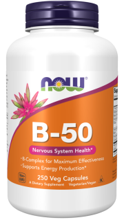 Now Vitamin B-50, 250 caps до 11.2025