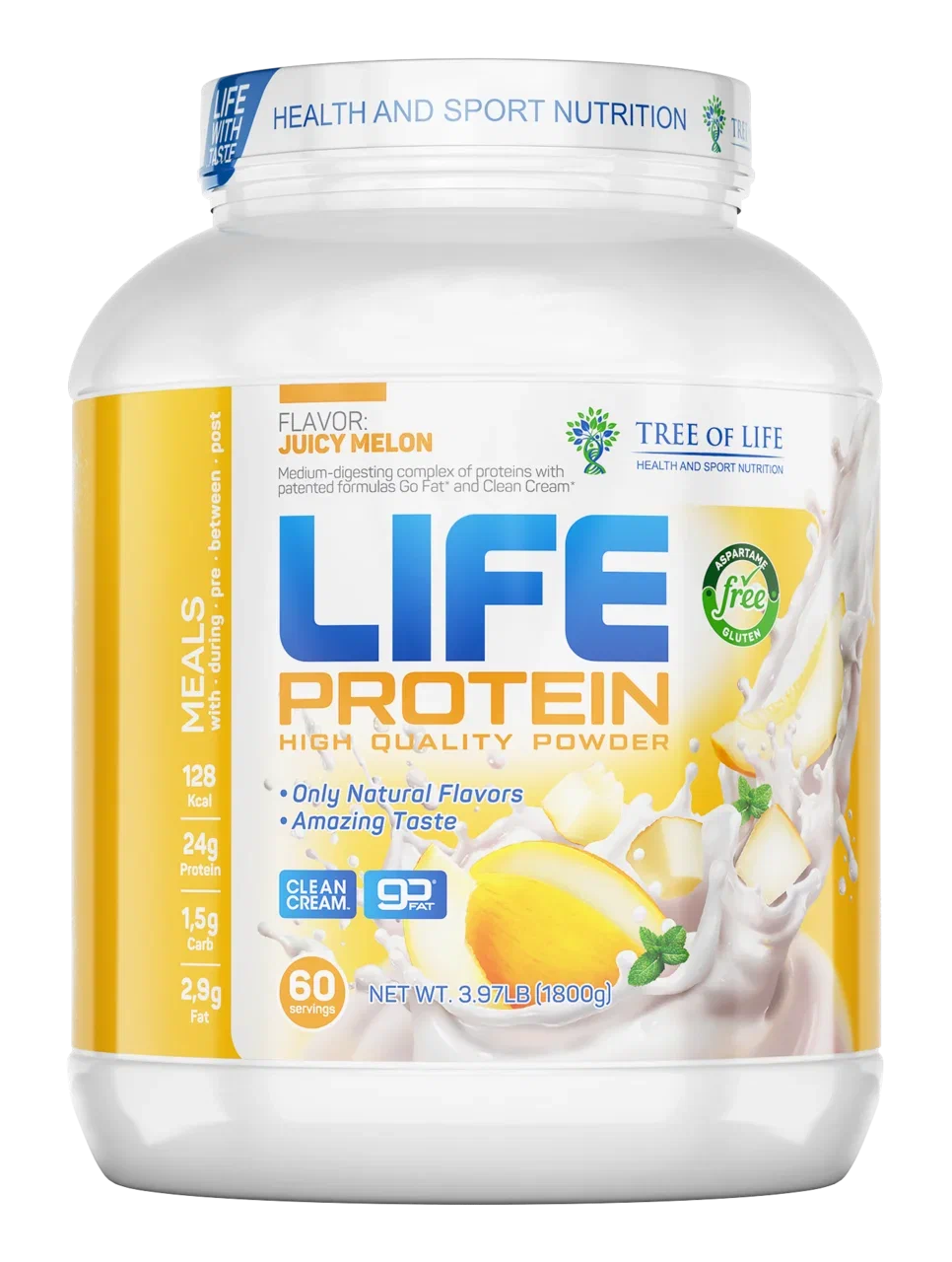 Tree of Life LIFE Protein 1800 г Juicy melon до 2026-07-01 сыпется (превью)