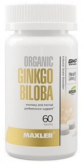 Maxler Ginkgo Biloba Organic 60 таб 06.25