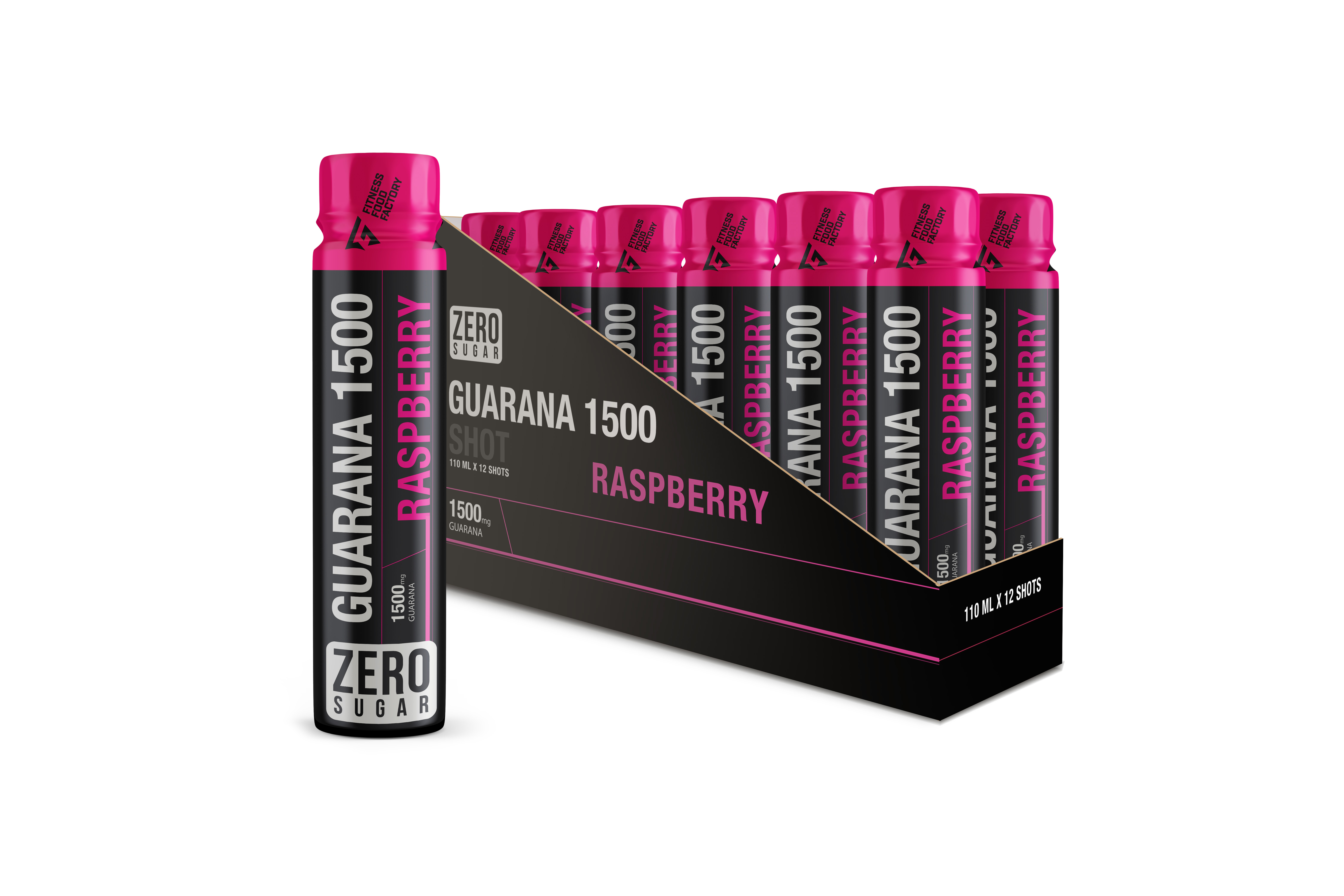 Оптом Fitness Food Factory Guarana 1500 (12 шт в уп) 110 мл Малина ...