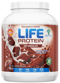 Tree of Life LIFE Protein 1800 г Hot chocolate / 2027-02-01 дырочка заклеена (превью)