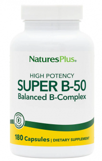 Nature's Plus SUPER B-50 COMPLEX VCAP 180 задвоенный срок (превью)