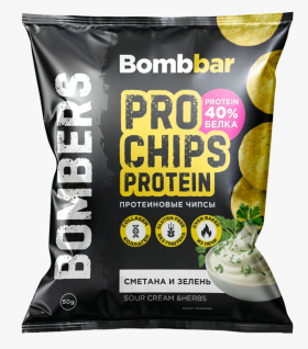 Bombbar Чипсы цельнозерновые протеиновые (14шт в уп) Упаковка 50&nbsp;г