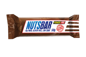 PowerPro Батончик NUTS BAR без сахара глазированный (20шт в уп) 50 г нуга, карамель с жареным арахисом без НДС до 23.10.2025 (превью)
