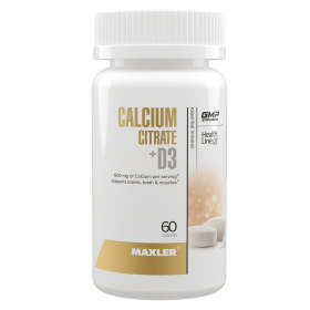 Maxler Calcium Citrate + D3 60 tabs с НДС