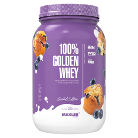 Maxler 100% Golden Whey Pro 907 г Blueberry Muffin с НДС (превью)