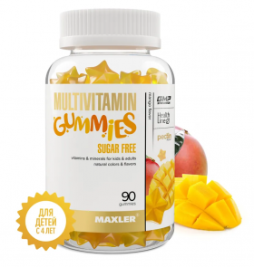 Maxler Multivitamin Gummies Sugar Free 90 таб Mango с НДС (превью)