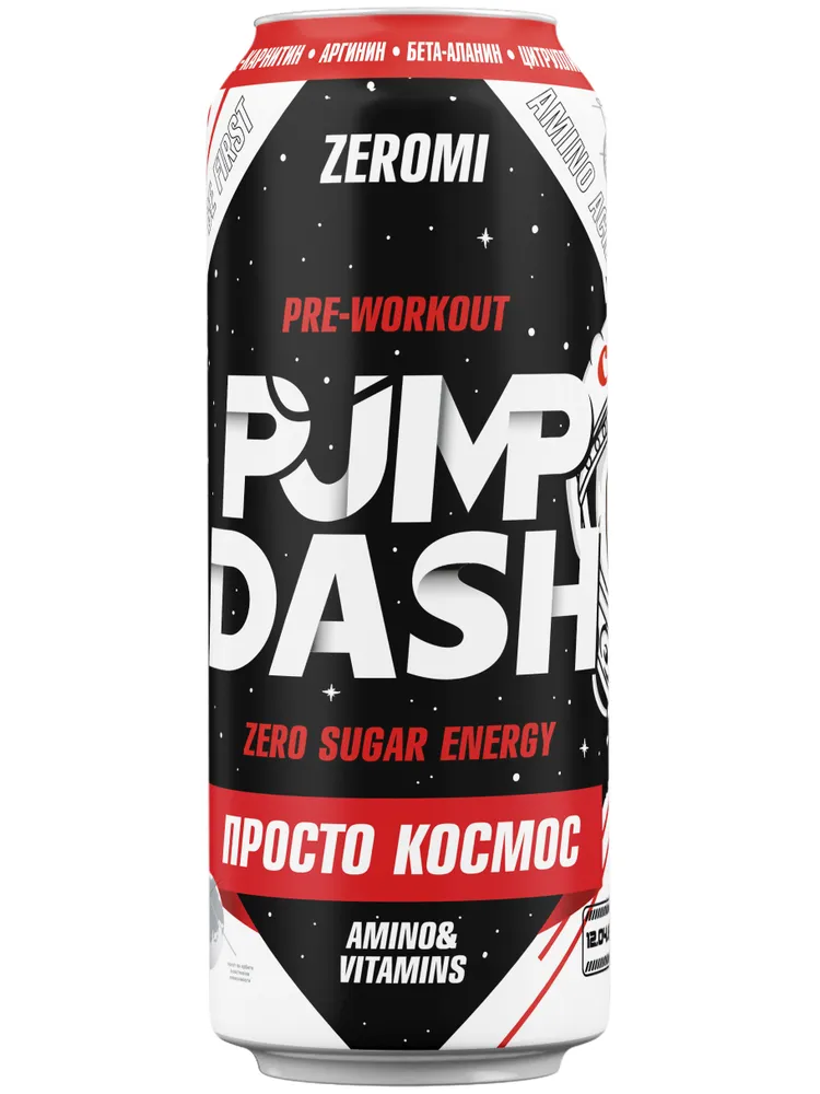 ZEROMI Энергетик Pre-Workout Pump Dash (12шт в уп) 450&nbsp;мл (превью)