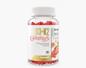 Maxler D3 K2 For Kids Gummies 90 Strawberry с НДС