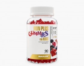 Maxler Iron Plus Gummies for kids 90 ct Wild Berry с НДС
