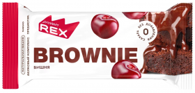 Proteinrex Пирожное протеиновое Brownie (12шт в уп) 50 г вишневое до 20.02.2026