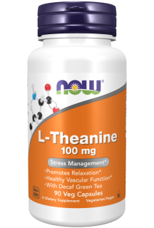 NOW ЧЗ Theanine 100 Mg 90 vcaps