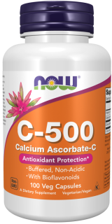 NOW ЧЗ C-500 Ascorbate 100 vcaps (превью)