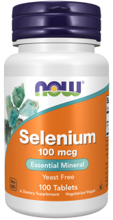 NOW ЧЗ Selenium 100 mcg 100 tabl (превью)