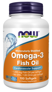 NOW ЧЗ Omega-3 1000 mg 100 softgels (превью)