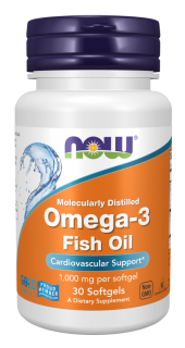 NOW ЧЗ Omega 3 1000 mg 30 softgels (превью)