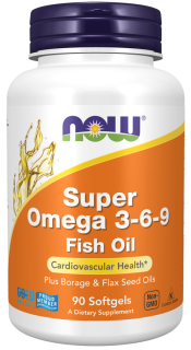 NOW ЧЗ Super Omega 3-6-9 1200 mg 90 softgels (превью)