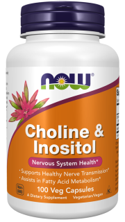 NOW ЧЗ Choline & Inositol 250/250 mg 100 капс