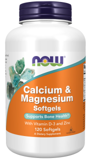 NOW ЧЗ Calcium & Magnesium with D 120 гел.капс.