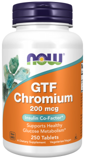 NOW ЧЗ GTF Chromium 200 mcg 250 tabs