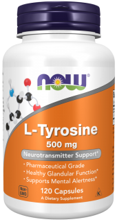 NOW ЧЗ L-Tyrosine 500 mg 120 caps