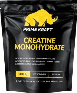 Prime Kraft Creatine Monohydrate 500 г pure / 2027-02-24 дырочка заклеена