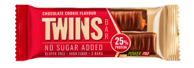 PowerPro Батончик глазированный TWINS BAR 25% PROTEIN (20шт в уп) 40 г Шоколадное печенье без НДС до 17.01.2026 (превью)