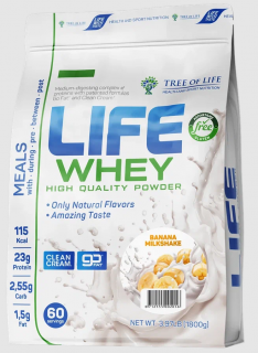 Tree of Life LIFE Whey Protein 1800 г Banana milkshake без НДС (превью)