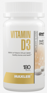 Уценка Maxler Vitamin D3 180 таб до 02.2024 (превью)
