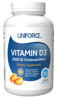 Uniforce Vitamin D3 2000 IU