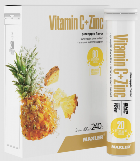 Уценка Maxler Vitamin C + Zinc Effervescent 20 eff. tabl. Pineapple с НДС без чз (превью)