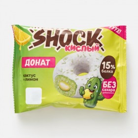 FitnesSHOCK Донат глазированный (12шт в уп) 50&nbsp;г (превью)
